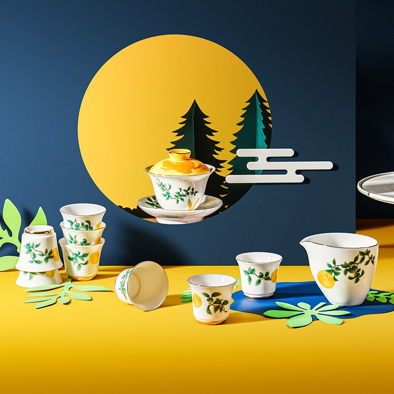 菲米生活(PHMI)金桂之礼 陶瓷茶具套装