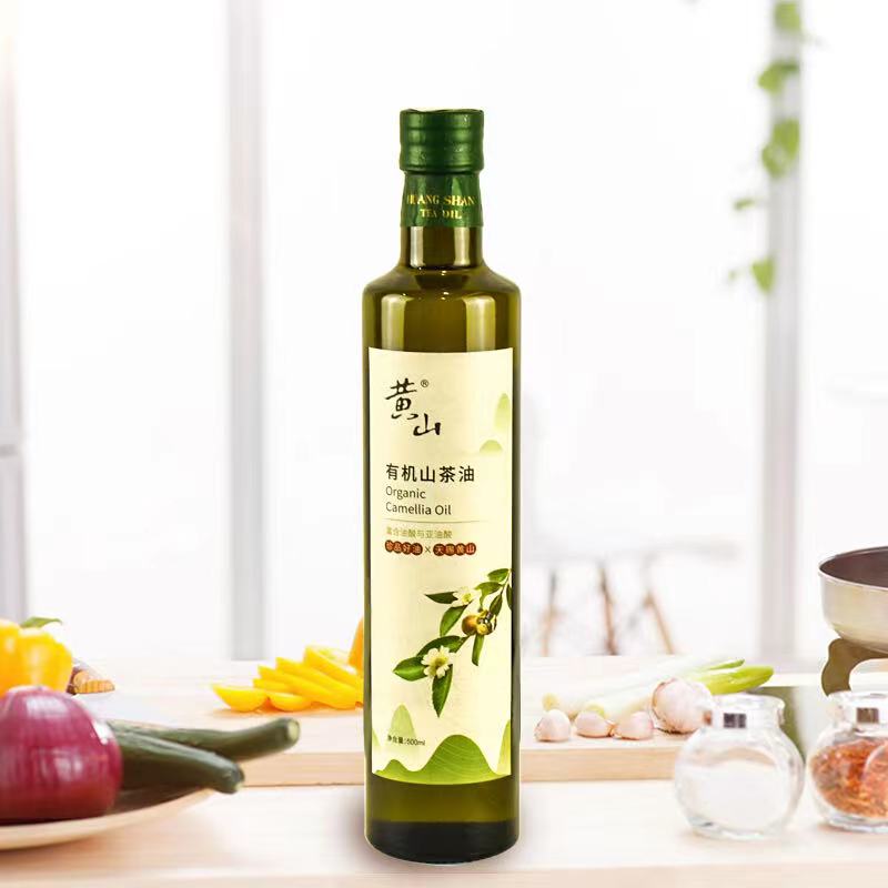 黄山有机山茶油500ml*2玻璃瓶