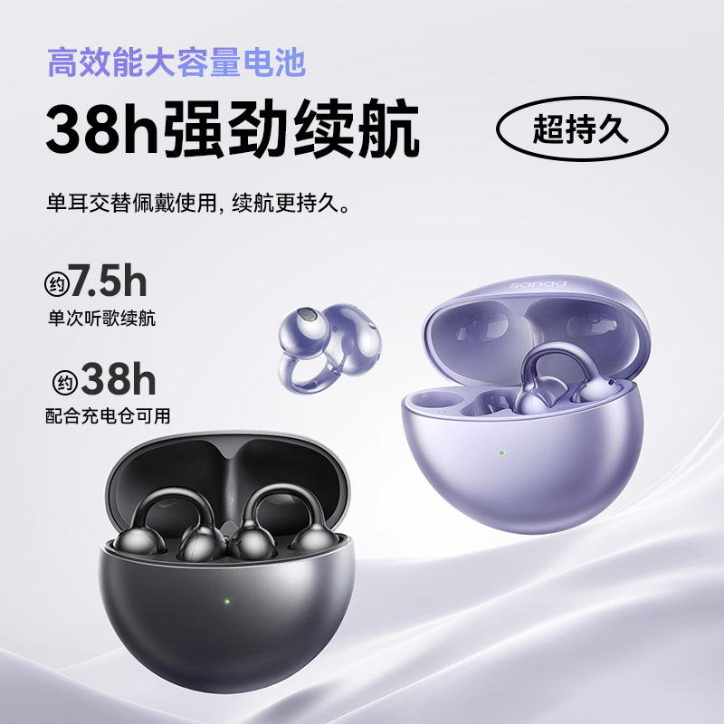 塞那蓝牙耳机s6s星河蓝色